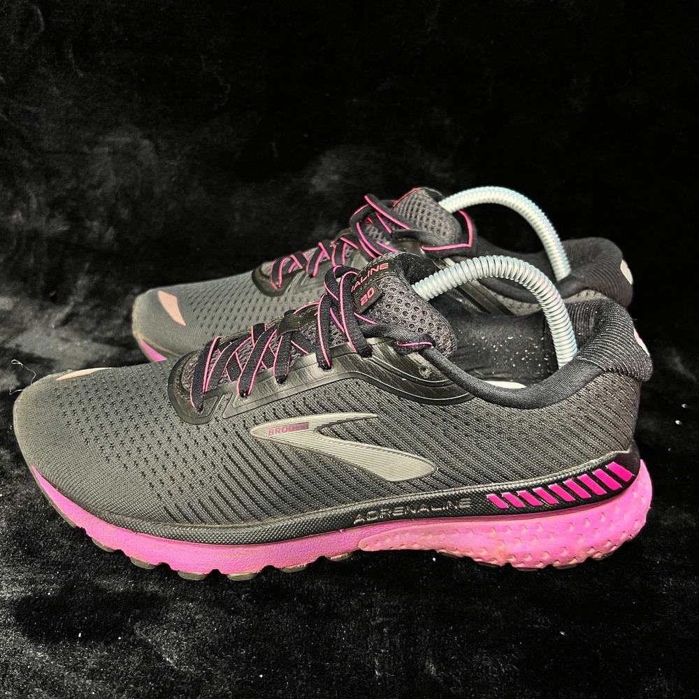 Brooks Adrenaline GTS 20 1202961B062 Womens US 9.5 Running Shoes Black Sneakers - Picture 6 of 9
